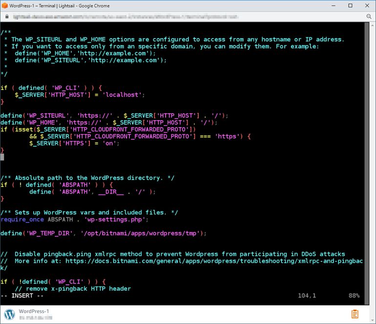 Press  to enter insert mode in Vim.